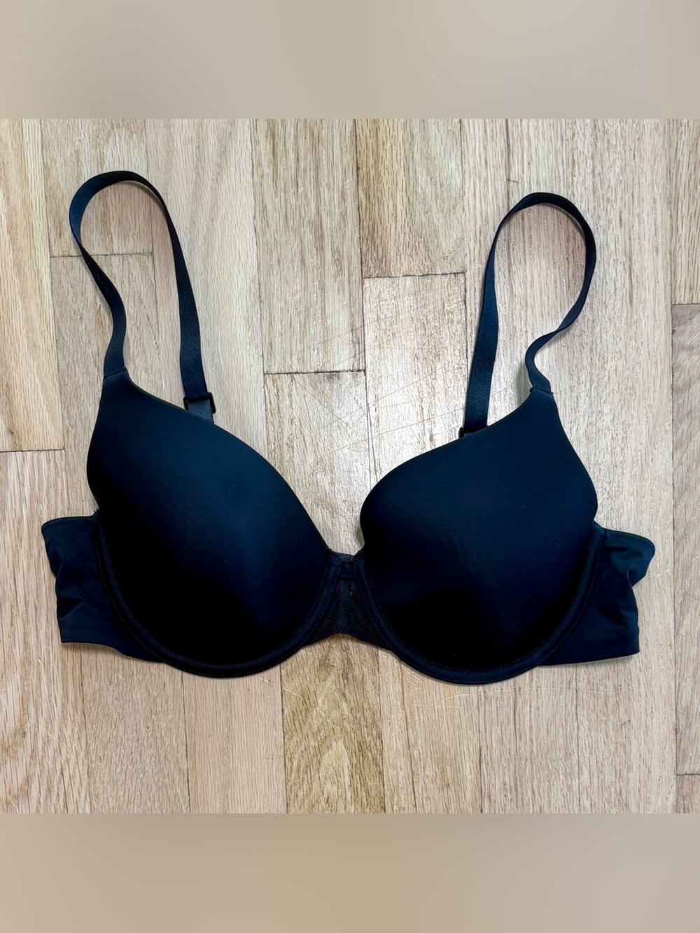 DKNY Lightly Padded Underwire T-Shirt Bra Black Size 36B